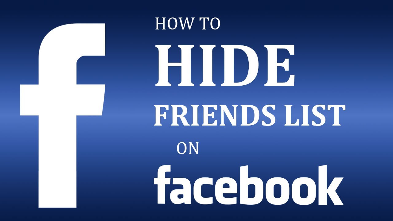 how to hide friend list on facebook