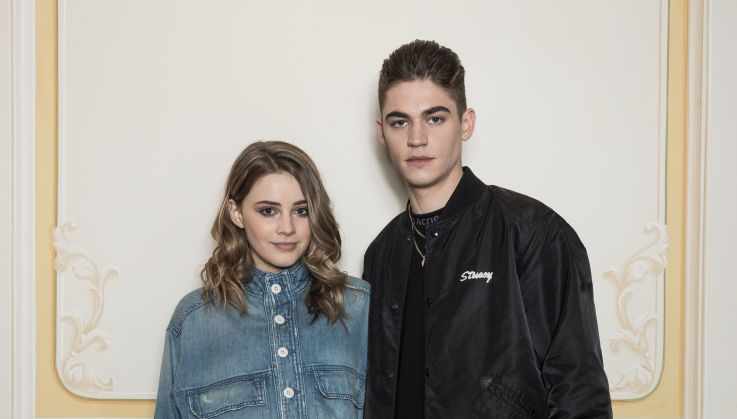 A Picture of Josephine Langford and Hero Fiennes Tiffin