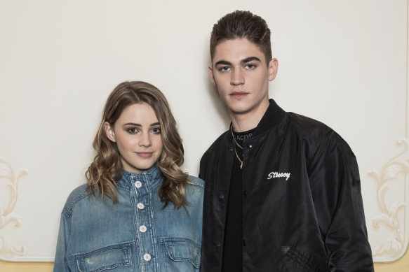 A Picture of Josephine Langford and Hero Fiennes Tiffin
