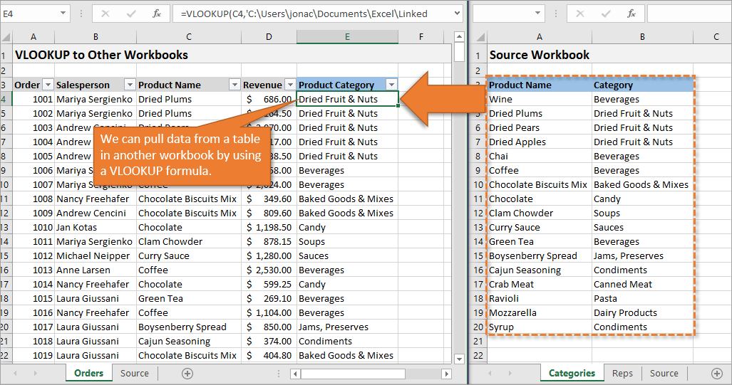 How to Do Vlookup in Excel With Two Spreadsheets