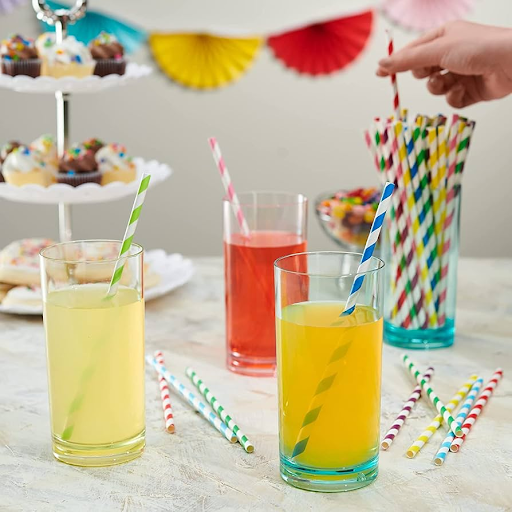 Colourful straws